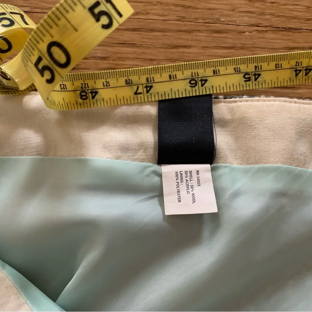 VTG Gap Tweed Wool Blend Flounce Skirt – Sage Grey Librarian Academia